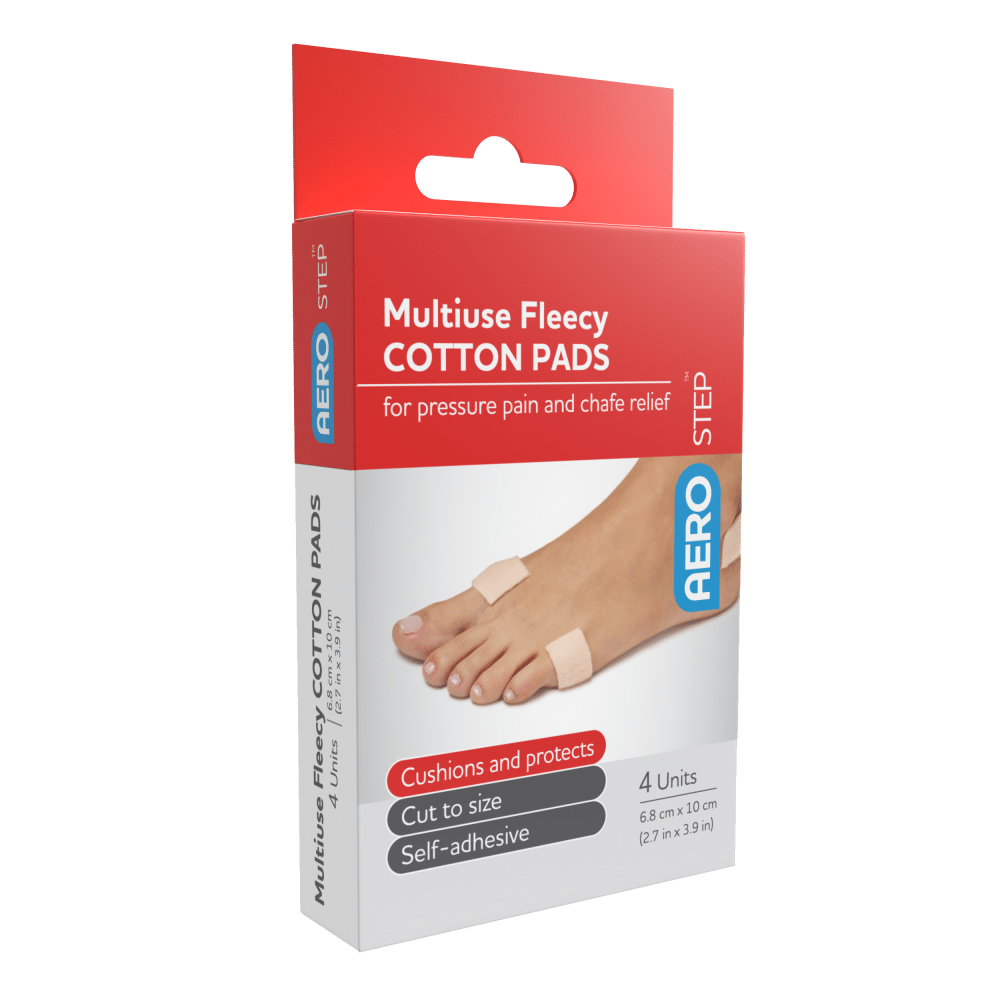 AEROSTEP Multiuse Fleecy Cotton Pad 68 x 100mm Box/4