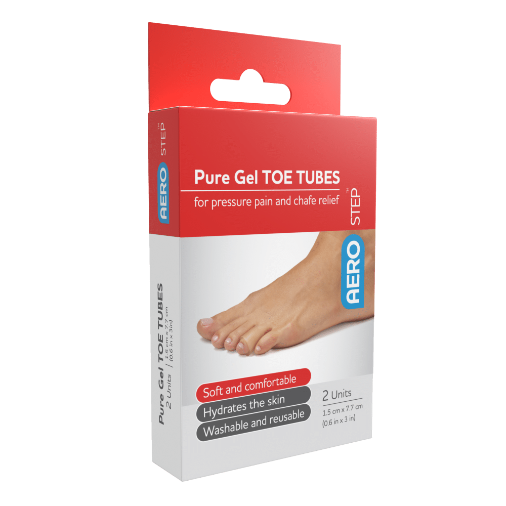 AEROSTEP Pure Gel Toe Tube 2pk