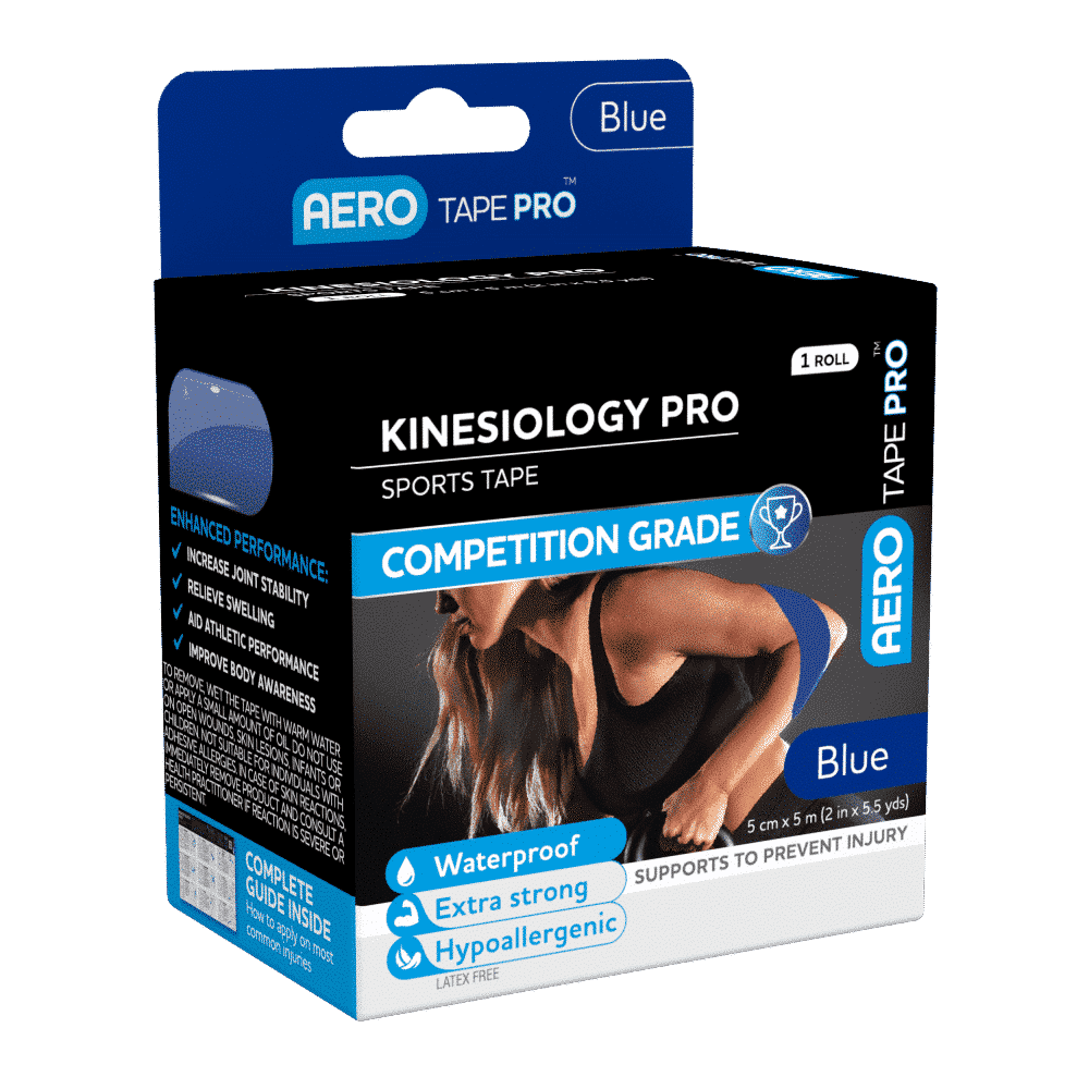 AEROTAPE Blue Kinesiology Pro Sports Tape 5cm x 5m