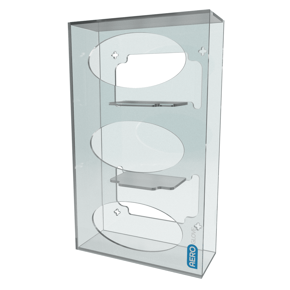 AEROGLOVE Acrylic Triple Glove Dispenser