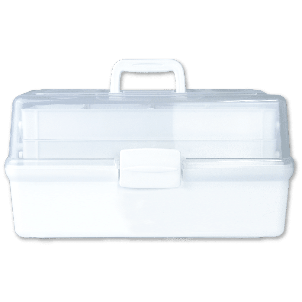 AEROCASE Medium White and Clear Tacklebox 42 x 21 x 22cm (for AFAK4T/AFAK5T)