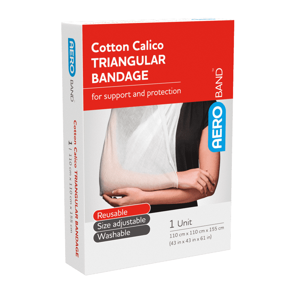 AeroBand Cotton Calico Triangular Bandage 110 x 110 x 155cm