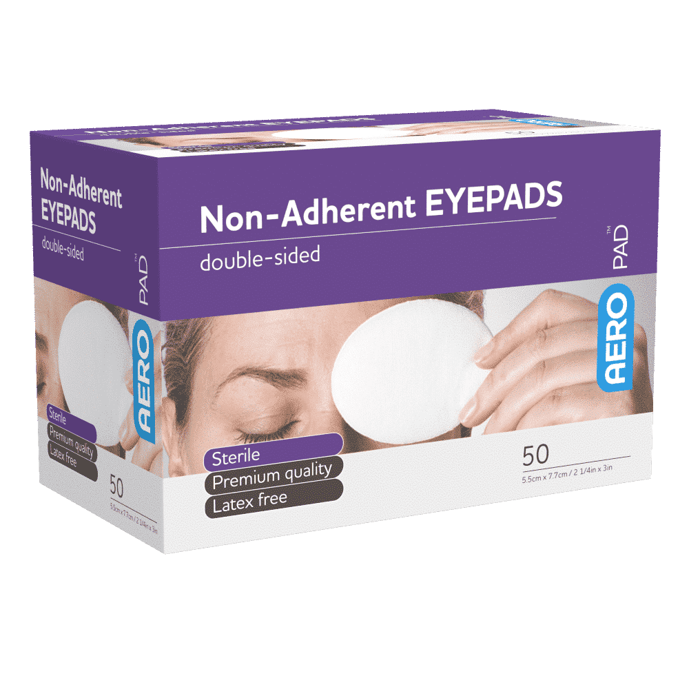 AEROPAD Non-Adherent Eye Pads 5.5 x 7.7cm Box/50