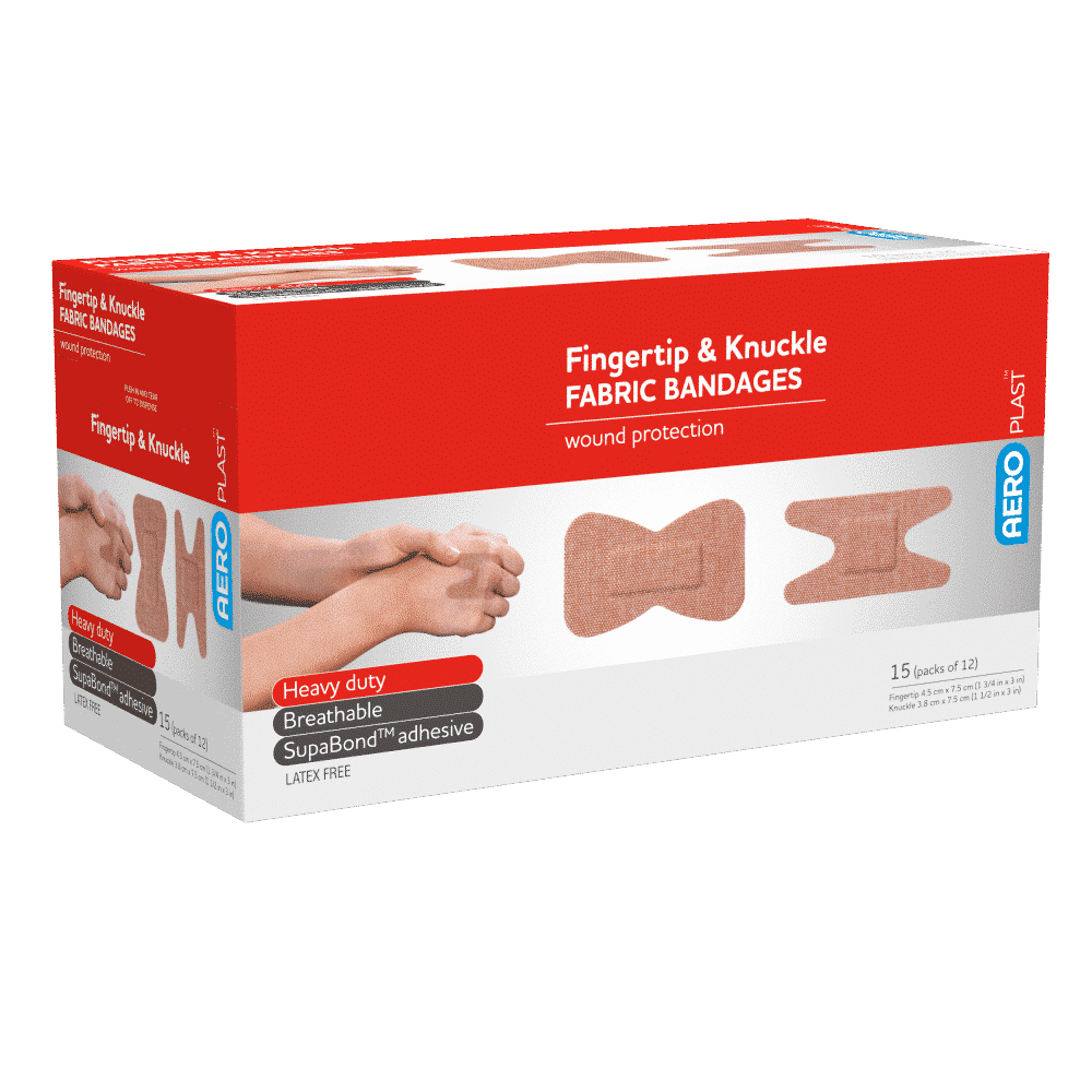 AEROPLAST Premium Fabric Fingertip & Knuckle Dressings Env/12