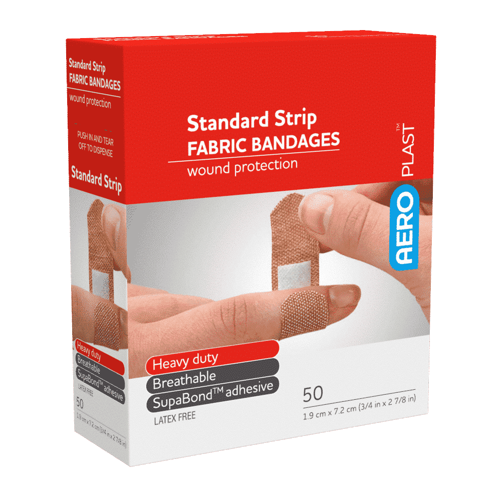 AEROPLAST Premium Fabric Standard Strip 7.2 x 1.9cm Box/50