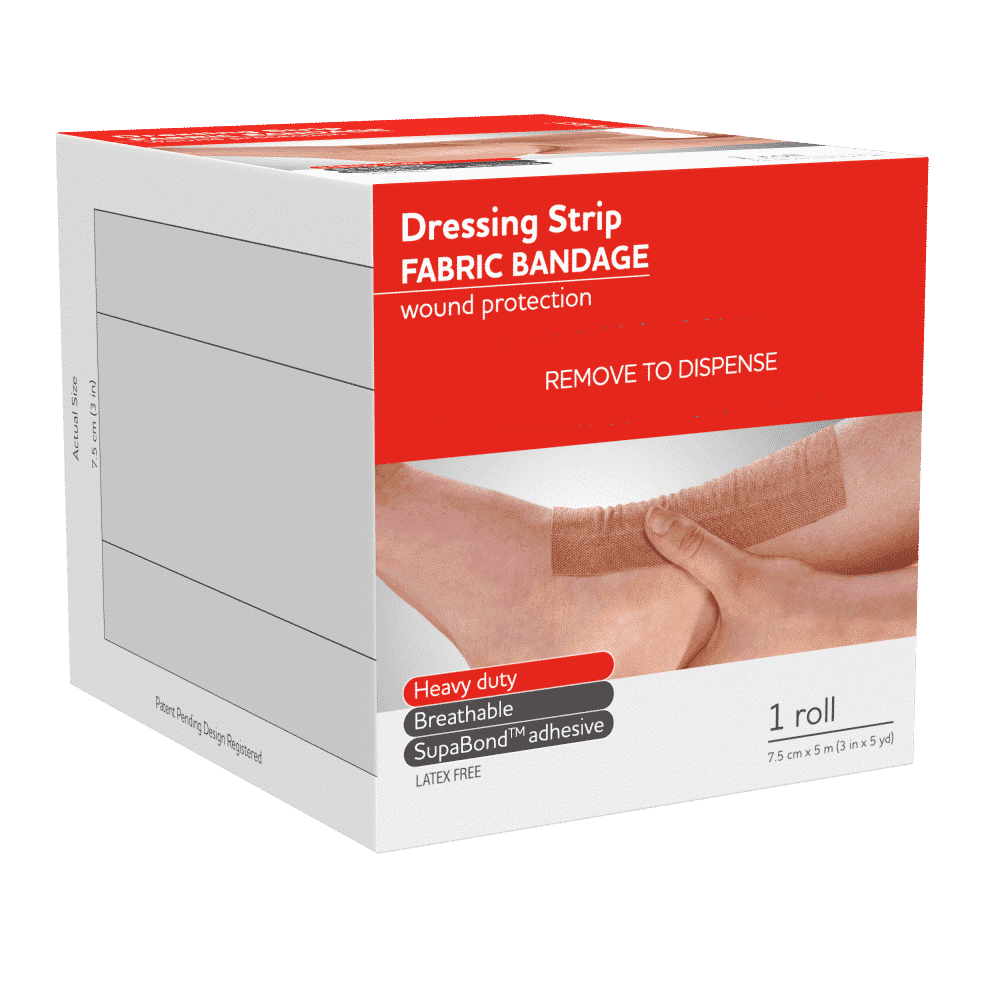 AEROPLAST Premium Fabric Dressing Strip 7.5cm x 5M
