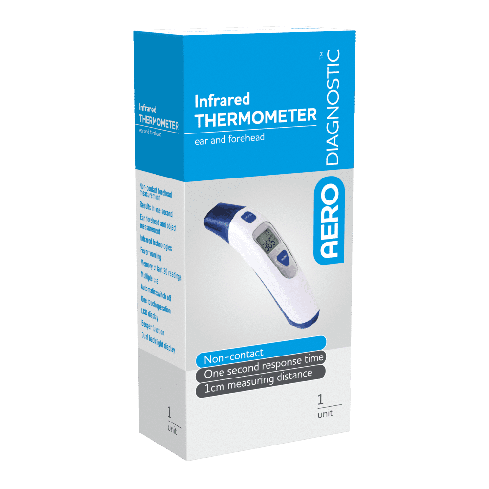AERODIAGNOSTIC Personal Infrared Ear and Forehead Thermometer