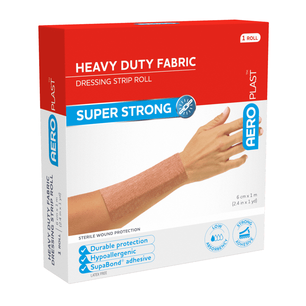 AEROPLAST Premium Fabric Dressing Strip 6cm x 1M
