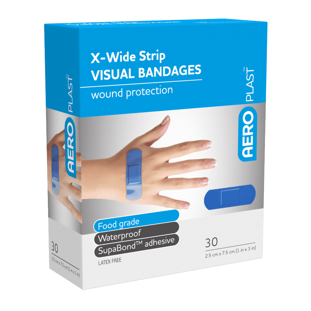 AEROPLAST Premium Visual Strip 7.5 x 2.5cm Box/30