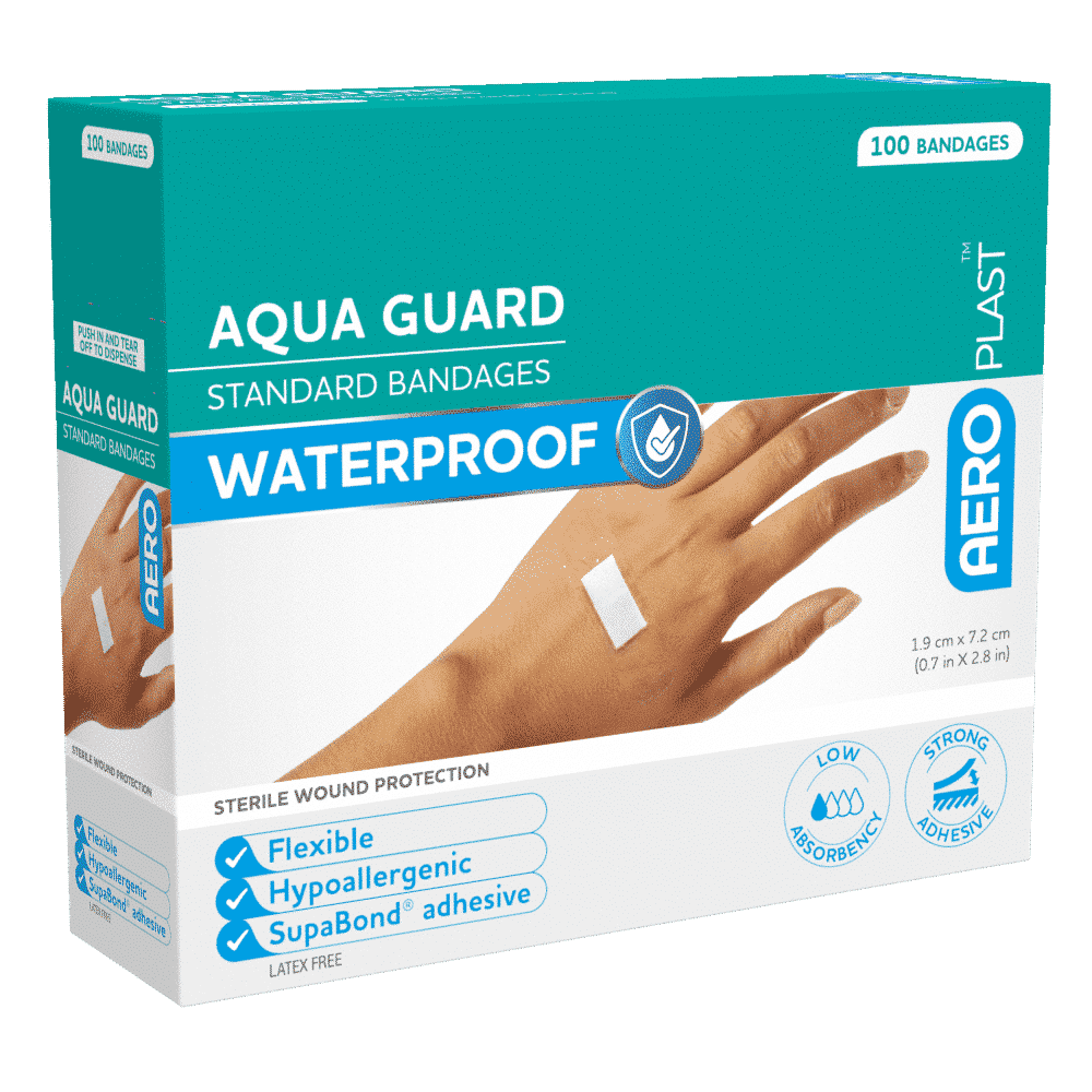 AEROPLAST AquaGuard Standard Strip 7.2 x 1.9cm Box/100