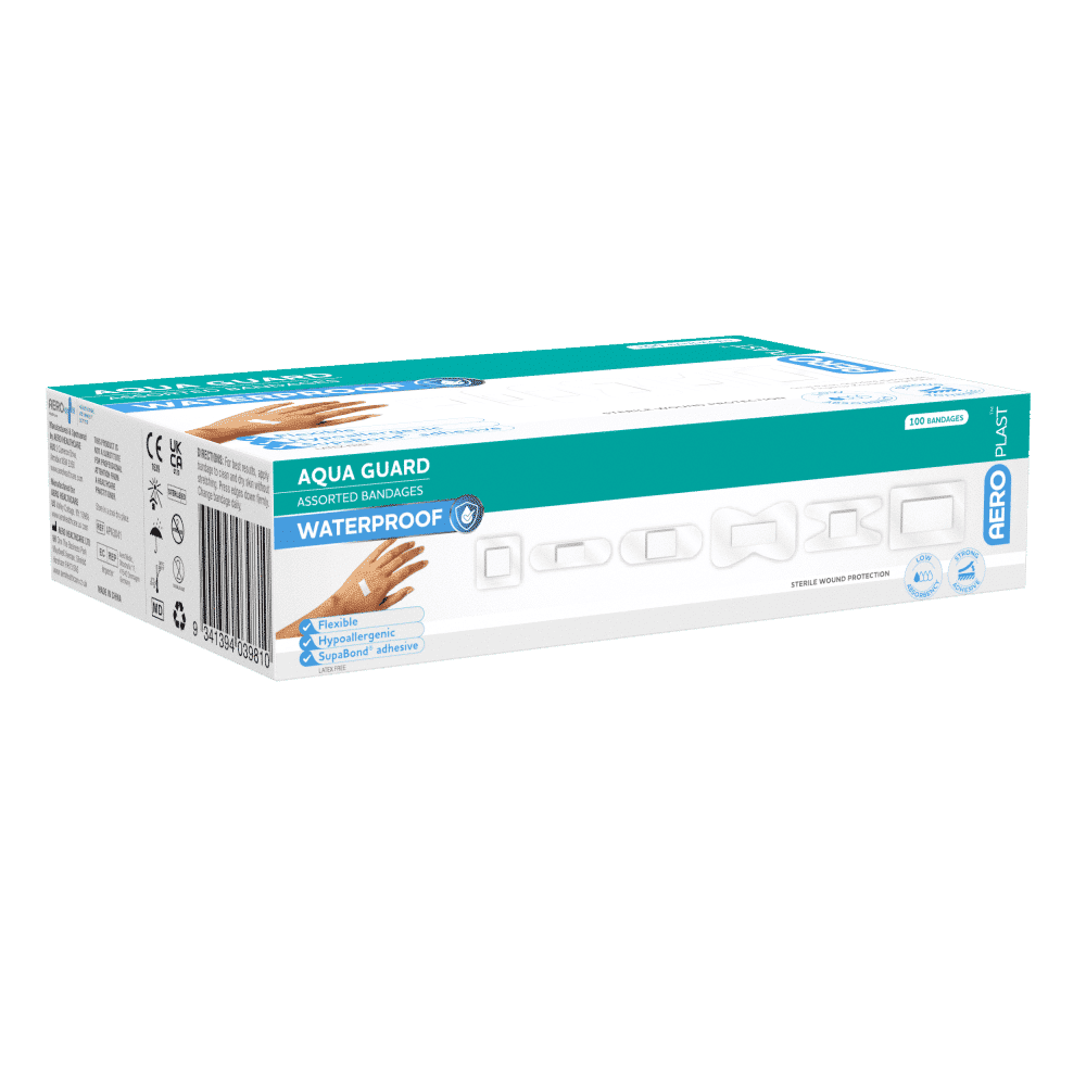 AEROPLAST AquaGuard Assorted Dressings Box/100