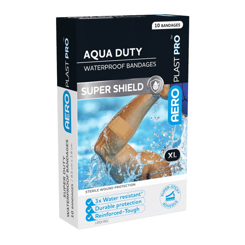 Aeroplast Aqua Duty Waterproof Bandages 8.5 x 3.8cm 10pk